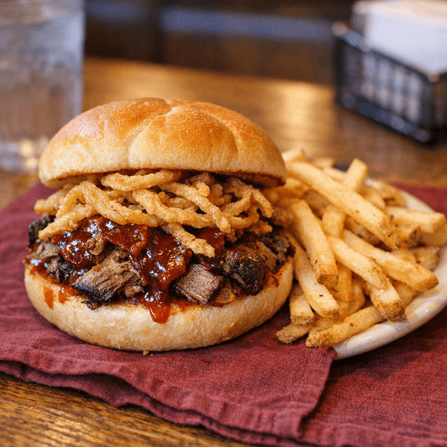 BBQ Pork -or- Brisket Sandwich